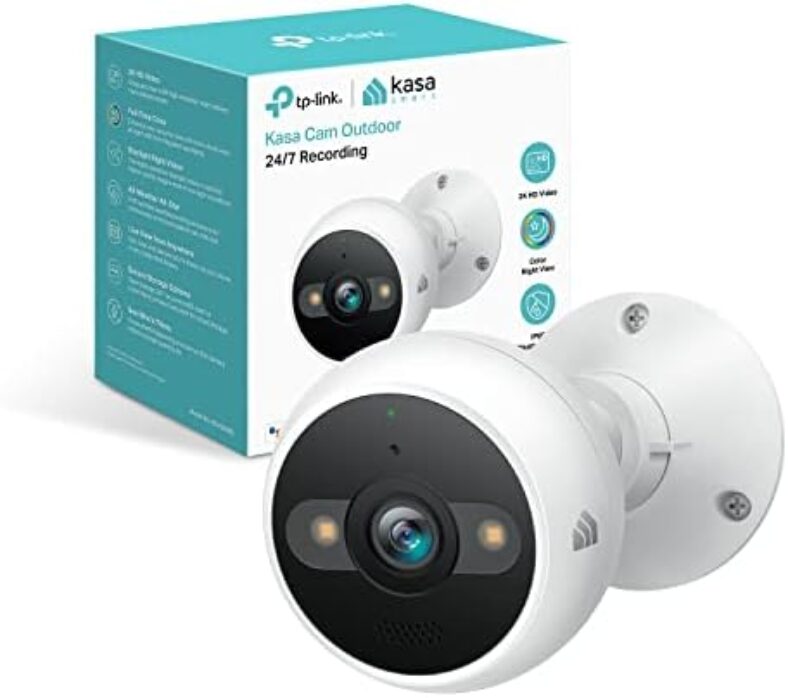 4MP Wired Outdoor Security Camera with Starlight Sensor, 98ft Night Vision, Motion Detection – Kasa