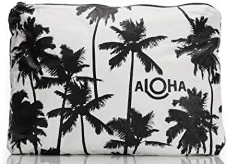 ALOHA Collection Mid Pouch | Lightweight, Packable, and Splash-Proof Makeup Pouch | Easy to Clean