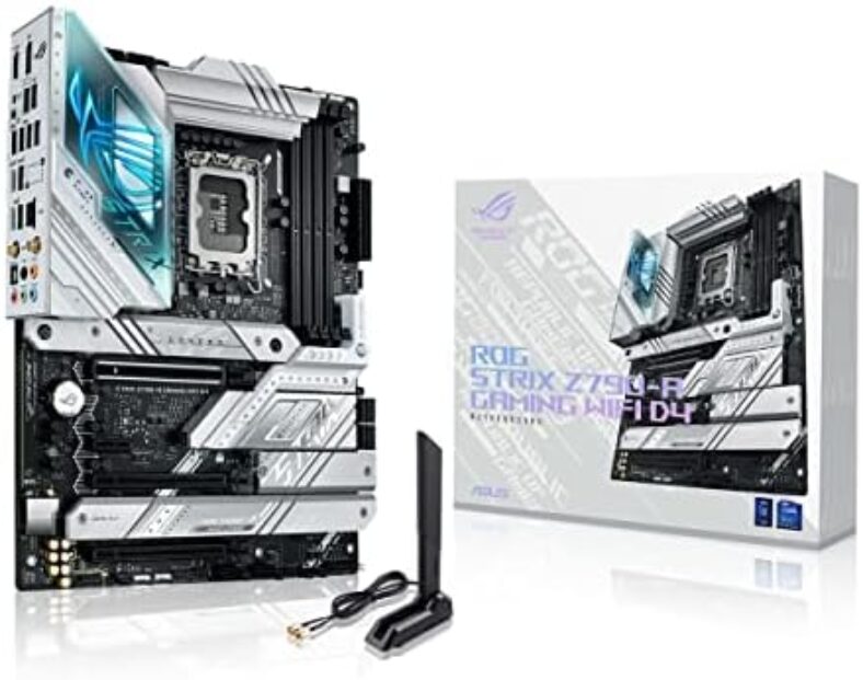 ASUS ROG Strix Z790-A Gaming WiFi D4 LGA1700(Intel 14th& 13th & 12th Gen) ATX gaming motherboard(16+1 power stages,DDR4,4xM.2 slots, PCIe 5.0,WiFi 6E,USB 3.2 Gen 2×2 Type-C with PD 3.0 up to 30W)