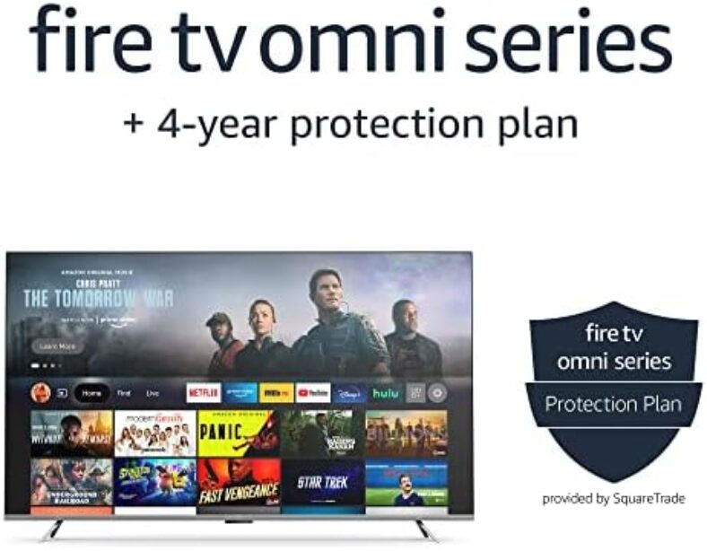 Amazon Fire TV 65″ Omni Series 4K UHD smart TV with Dolby Vision, hands-free with Alexa + 4-Year Protection Plan