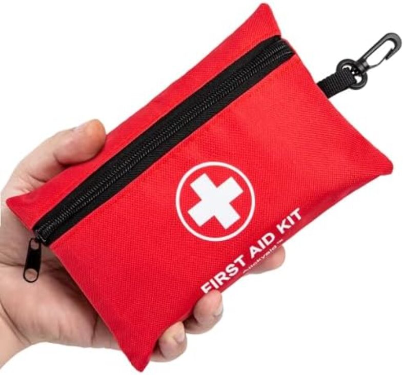 Atickyaid Mini First Aid Kit – 140 Piece Small First Aid Medical Kit for Car, Home, Office, Travel, Camping, Sports, Outdoor, School – Emergency First Aid Supplies and Survival Kit