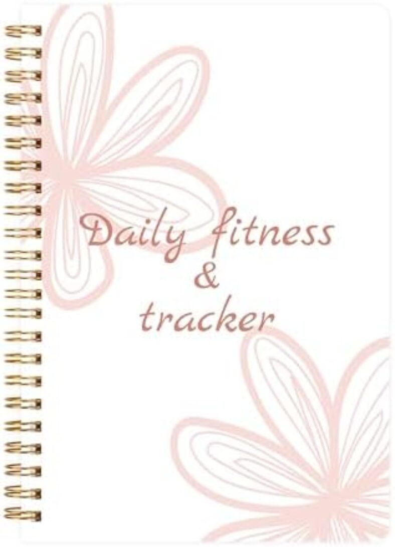 Daily Fitness Journal for Women & Men, A5(5.5″ X 8.5″) Workout Journal/Planner to Track Weight Loss/Daily Food/Home Gym Exercise/To Do List/Wake Up/Sleep Time & Personal Health Tracker