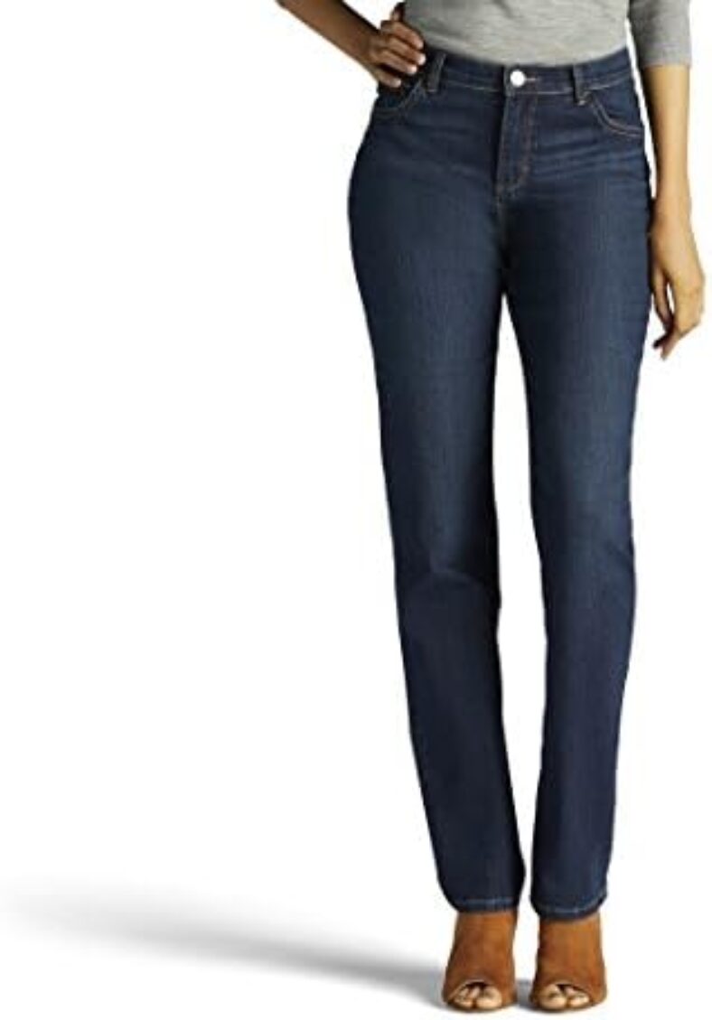 Lee Women’s Instantly Slims Classic Relaxed Fit Monroe Straight Leg Jean