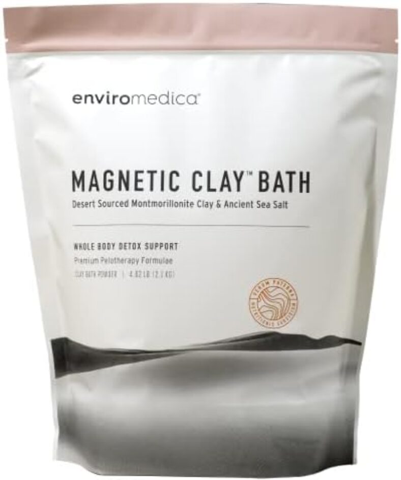 Magnetic Bentonite Clay Detox Bath – Sodium & Calcium Bentonite, & Himalayan Salt – Healing Clay to Remove Environmental Toxins for a Whole Body Detox – Health & Beauty Clay by Enviromedica