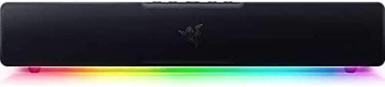 Razer Leviathan V2 X PC Soundbar – Compact Chroma RGB Design, Bluetooth 5.0, USB-C Power/Audio Delivery – For PC, Smartphones, Tablets, Nintendo Switch