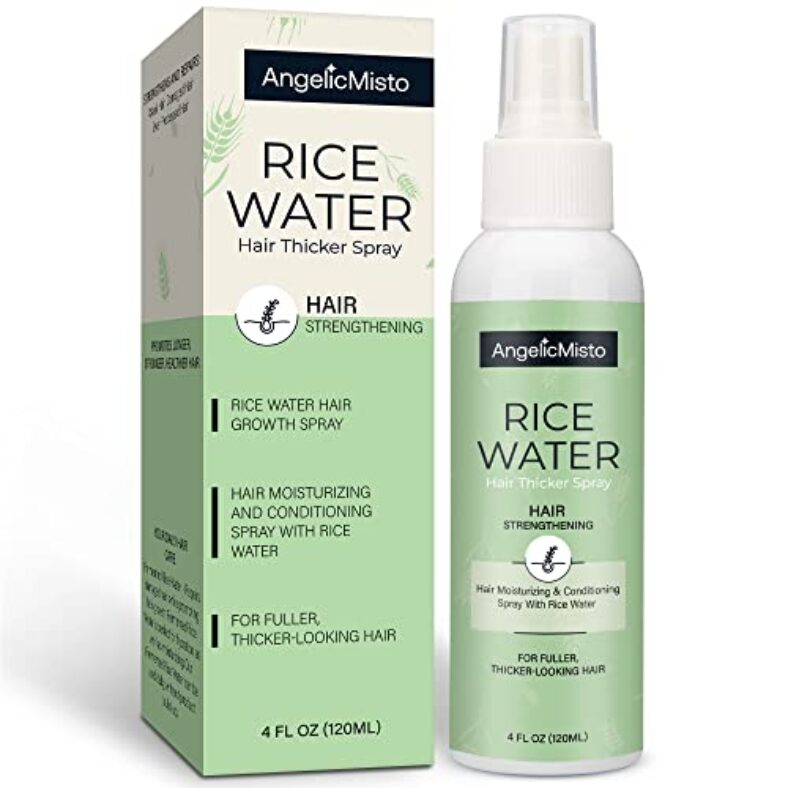 Rice Water For Hair Growth, Leave in Rice Water Hair Care Products for Women & Men, Biotin Infused Fermented Rice Water Spray. Rice Water Hair Mist For Dry, Frizzy, Weak, Damaged Hair – Strengthen, Moisturize & Thicken Hair Naturally – 4oz