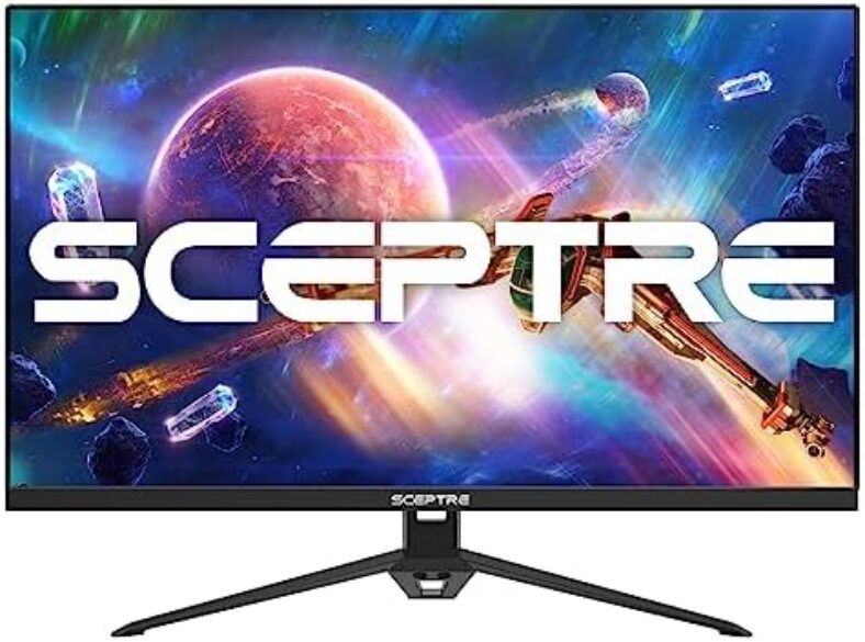 Sceptre IPS 24” Gaming Monitor 165Hz 144Hz Full HD (1920 x 1080) FreeSync Eye Care FPS RTS DisplayPort HDMI Build-in Speakers, Machine Black 2020 (E248B-FPT168),IPS 24″ 165Hz