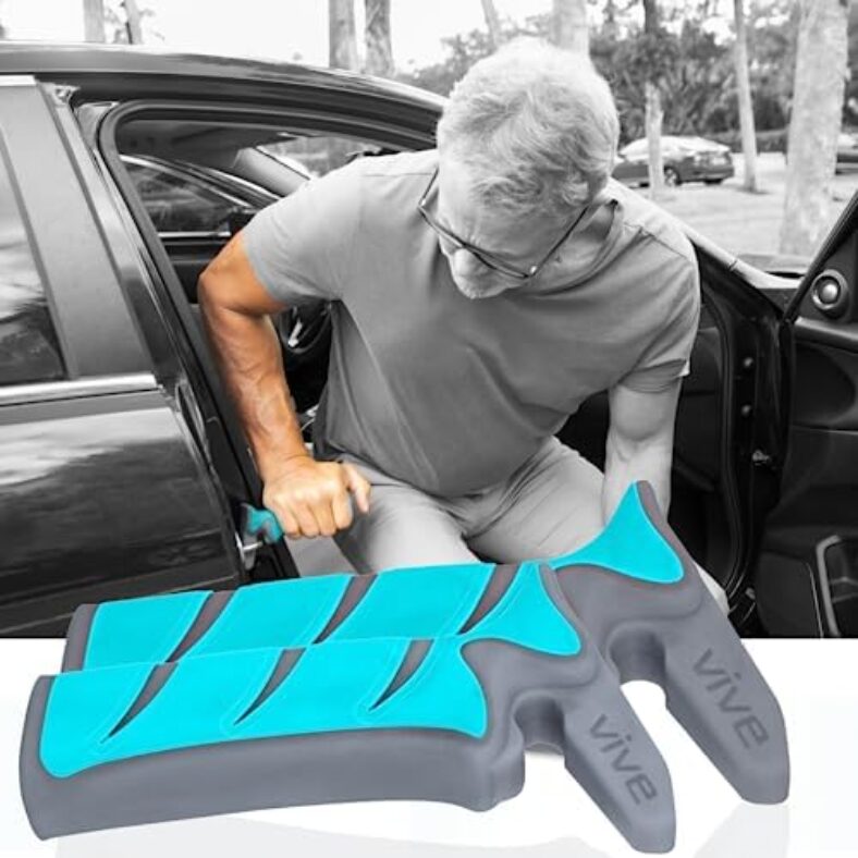 Vive Car Handle Assist for Elderly (2 Pack) – Car Door Support, Auto Grab Bar Cane Support Aid – Standing Mobility Safety Tip To Help Get Out Of Car -Portable Assistive Device for Seniors, Handicapped