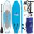 SereneLife Inflatable Stand Up Paddle Board (6 Inches Thick) with Premium SUP Accessories & Carry Bag | Wide Stance, Bottom Fin for Paddling, Surf Control, Non-Slip Deck | Youth & Adult Standing Boat