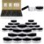 Beauticom 3G/3ML Round Clear Jars with Black Lids for Cosmetics, Medication, Lab and Field Research Samples, Beauty and Health Aids – BPA Free (Quantity: 200pcs)