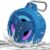 EBODA Shower Bluetooth Waterproof Speaker, IPX7 Floating Portable Wireless Small Speakers with Light, 24H Playtime for Beach, Pool, Kayak Accessories, Gifts for Men and women -Coral Blue