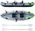 Elkton Outdoors Cormorant 2 Person Tandem Inflatable Fishing Kayak, 10-Foot with EVA Padded Seats, Includes 2 Active Fishing Rod Holder Mounts, 2 Aluminum Paddles, Double Action Pump and More