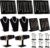 Henoyso 22 Pcs Velvet Jewelry Display Set Jewelry Display for Selling Necklace Stand Bracelet Holder T Shape Earring Stand (Black)