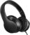 LORELEI X6 Over-Ear Headphones with Microphone, Lightweight Foldable & Portable Stereo Bass Headphones with 1.45M No-Tangle, Wired Headphones for Smartphone Tablet MP3 / 4 (Space Black)