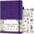 Legend Fitness & Food Journal – Nutrition & Workout Planner with Exercise Calendar & Nutrient Tracker – Gym Training & Diet Log Book for Women & Men – Lasts 3 Months, 7.5”x10” (Purple)