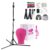 Neverland Beauty & Health 23 Inch Canvas Wig Head with Foldable Wig TriPod Stand (up to 63″),All-in-One Wig Head Stand with Mannequin Head Accessories with Gift Box Red