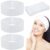 Sdfsdf 128 Pieces Disposable Spa Facial Headbands Stretch Non-Woven Facial Headband Soft Skin Care Hair Band with Convenient Closure for Women Girls Salons Esthetician Supplies, White Large
