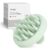 Sndyi Silicone Scalp Massager Shampoo Brush, Hair Scrubber with Soft Silicone Bristles, Scalp Scrubber/Exfoliator for Dandruff Removal, Wet Dry Scalp Brush for Hair Growth & Scalp Care, Fir Green