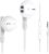 Wired Earbuds with Microphone, Kimwood Wired Earphones in Ear Headphones HiFi Stereo, Powerful Bass and Crystal Clear Audio, Compatible with iPhone, iPad, Android, Computer Most with 3.5mm Jack(Clear)
