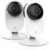YI Pro 2K Indoor Security Cameras: Pet Cameras, WiFi Home Security System for Baby/Elder/Nanny with Night Vision, Siren, 24/7 SD Card Storage, Phone APP Works with Alexa and Google Assistant 2Packs