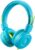 noot products Kids Headphones K22 Foldable Stereo Tangle-Free 5ft Long Cord 3.5mm Jack Plug in Wired On-Ear Headset for iPad/Amazon Kindle Fire/Boys/Girls/Laptop/School/Tablet (Teal/Lime)